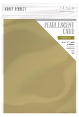 TONIC TONIC STUDIOS PEARLESCENT CARD MAJESTIC GOLD 8.5X11 5PK
