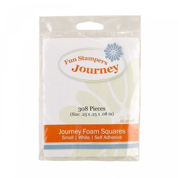 FUN STAMPERS JOURNEY SMALL WHITE SELF ADHESIVE FOAM SQUARES