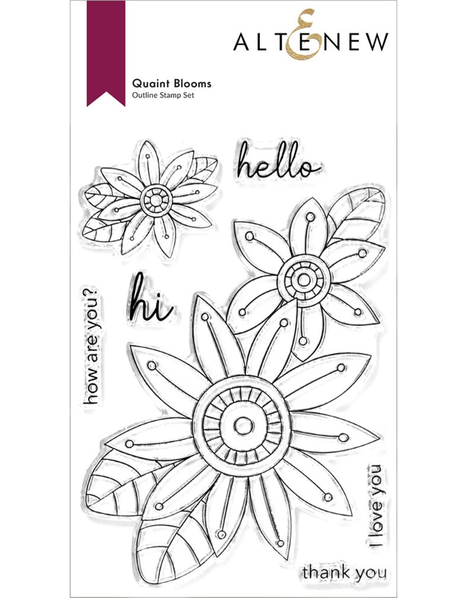 ALTENEW ALTENEW QUAINT BLOOMS CLEAR STAMP SET