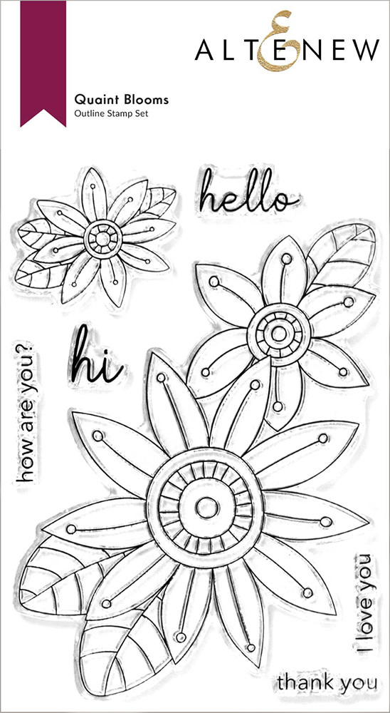ALTENEW ALTENEW QUAINT BLOOMS CLEAR STAMP SET