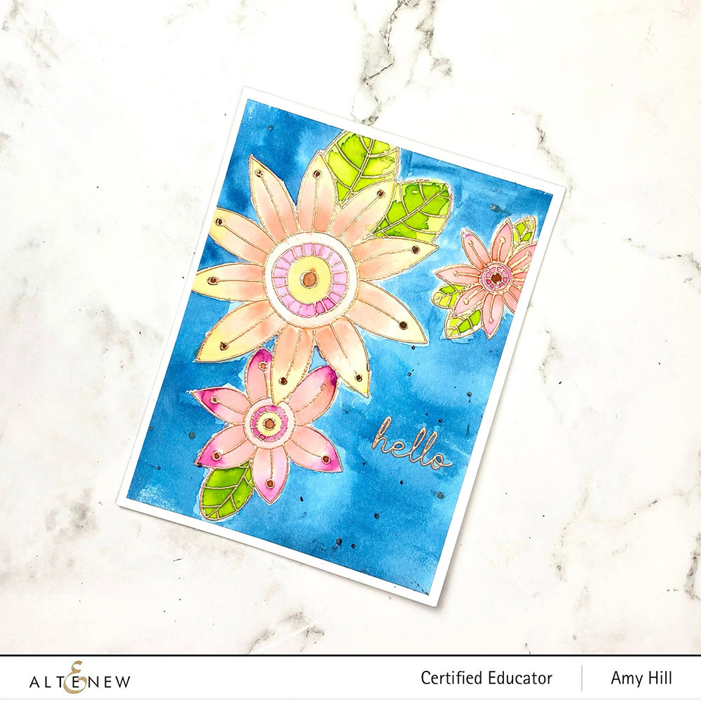 ALTENEW ALTENEW QUAINT BLOOMS CLEAR STAMP SET