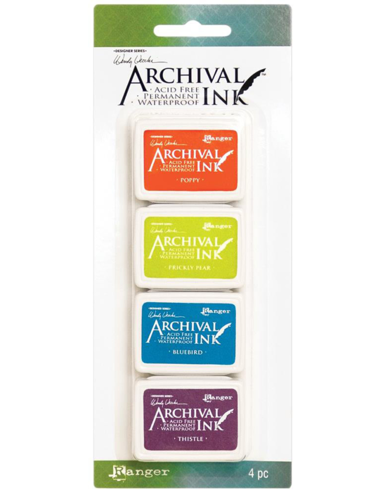 RANGER WENDY VECCHI ARCHIVAL MINI INK PAD KIT #6 4PK