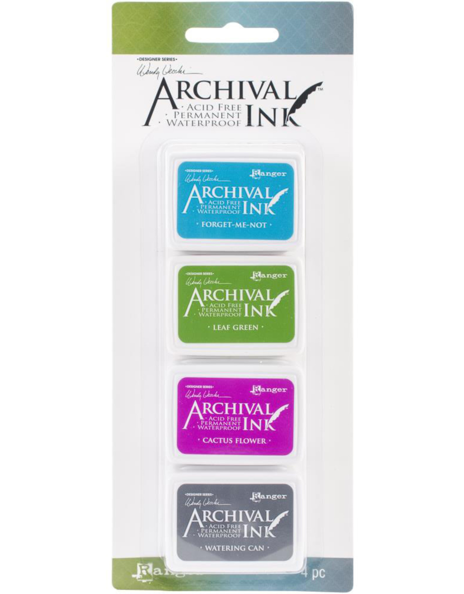 RANGER WENDY VECCHI ARCHIVAL MINI INK PAD KIT #2 4PK