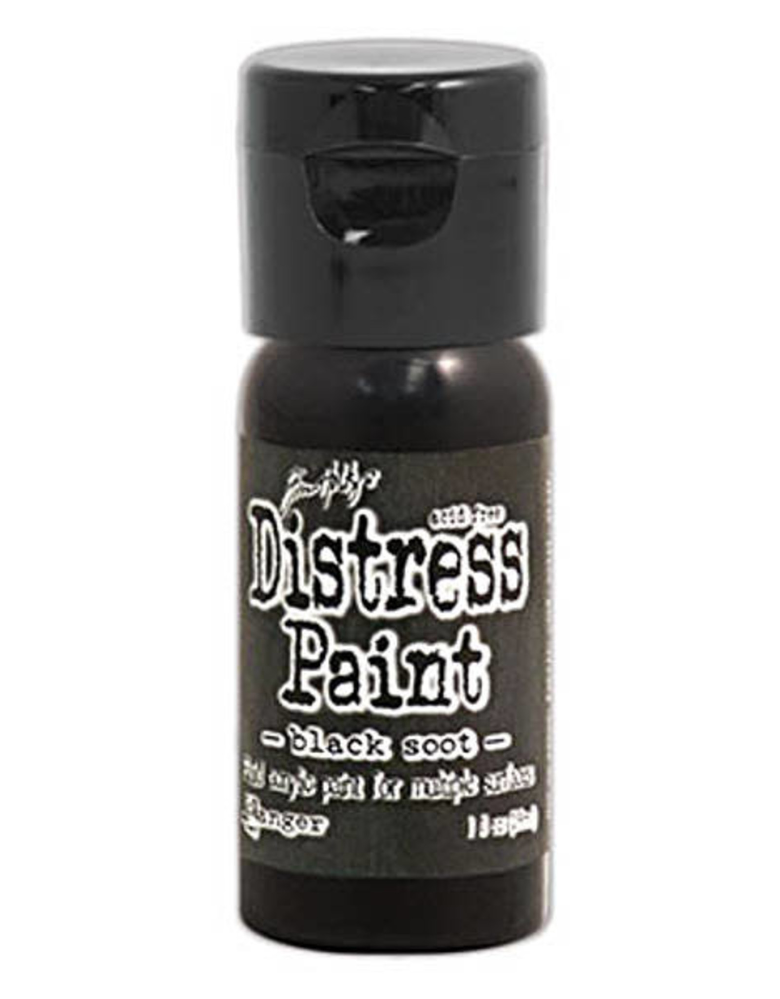 RANGER TIM HOLTZ DISTRESS ACRYLIC PAINT BLACK SOOT 1OZ