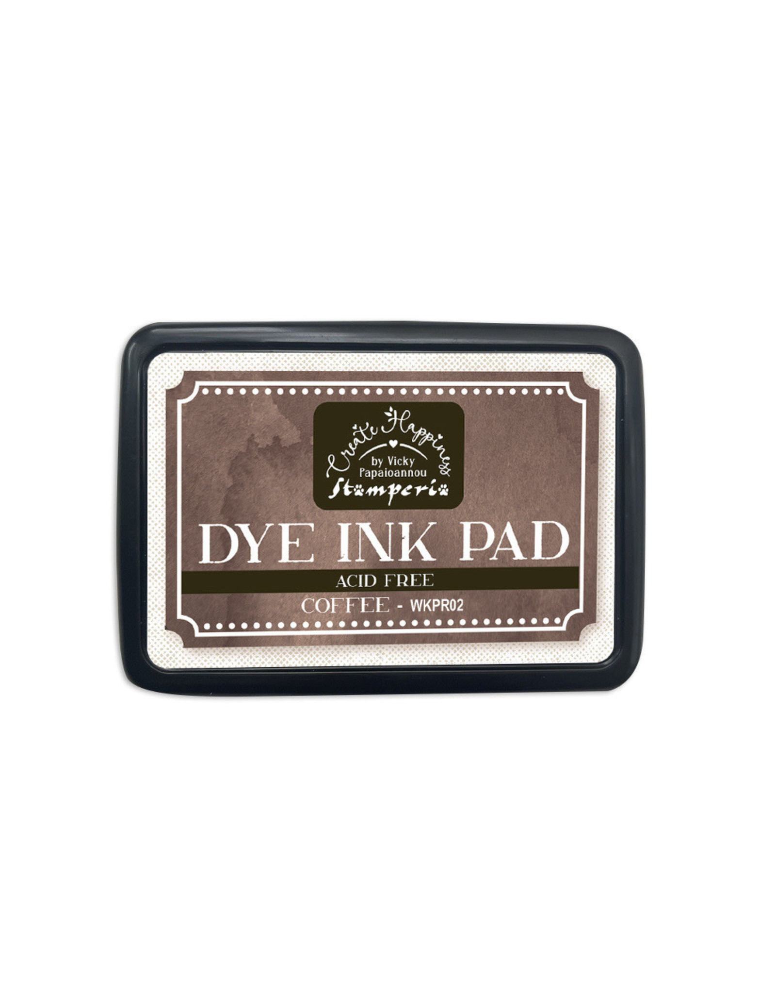 STAMPERIA STAMPERIA VICKY PAPAIOANNOU CREATE HAPPINESS COFFEE DYE INK PAD