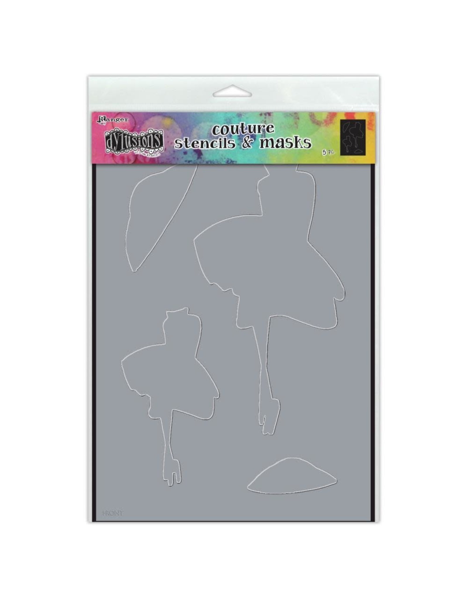 RANGER DYLUSIONS WALK IN THE PARK COUTURE COLLECTION STENCILS & MASKS SET