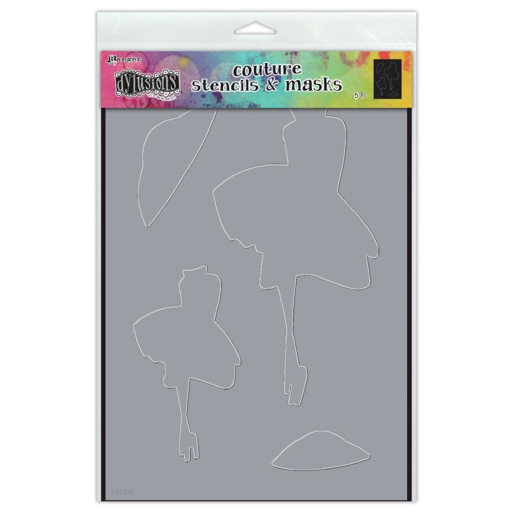 RANGER DYLUSIONS WALK IN THE PARK COUTURE COLLECTION STENCILS & MASKS SET