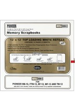 PIONEER PIONEER MEMORY SCRAPBOOKS TOP LOADING WHITE12X12 PAGE REFILLS