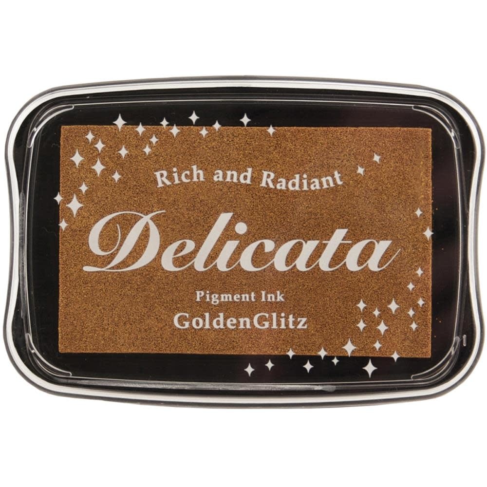 TSUKINEKO TSUKINEKO DELICATA PIGMENT INK PAD GOLDEN GLITZ