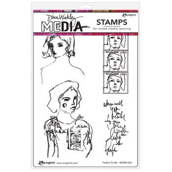 RANGER RANGER DINA WAKLEY MEDIA PERFECT TO ME CLING STAMP SET