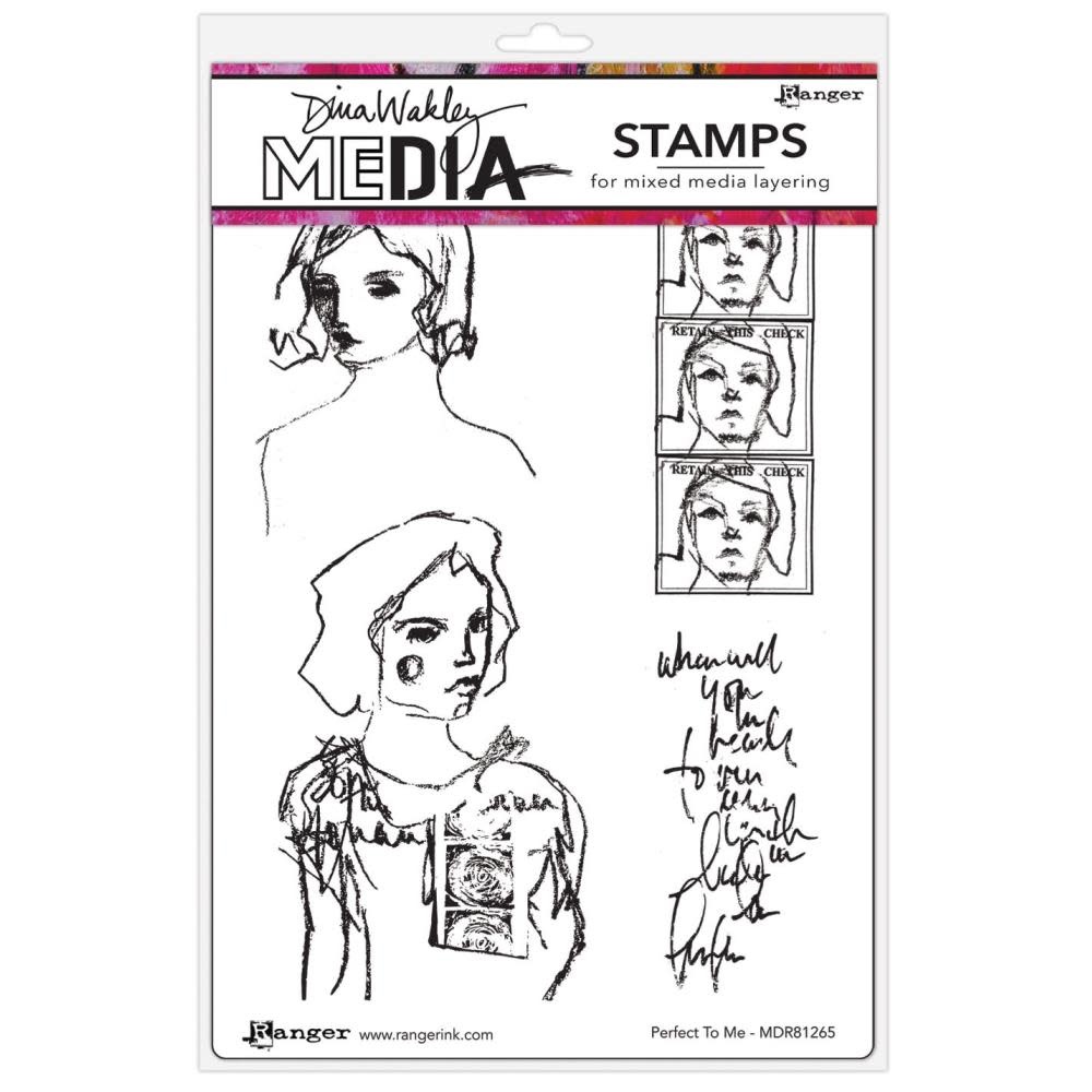 RANGER RANGER DINA WAKLEY MEDIA PERFECT TO ME CLING STAMP SET
