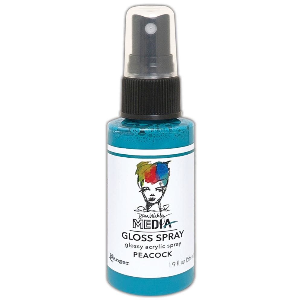 RANGER RANGER DINA WAKLEY MEDIA GLOSS SPRAY PEACOCK 2OZ