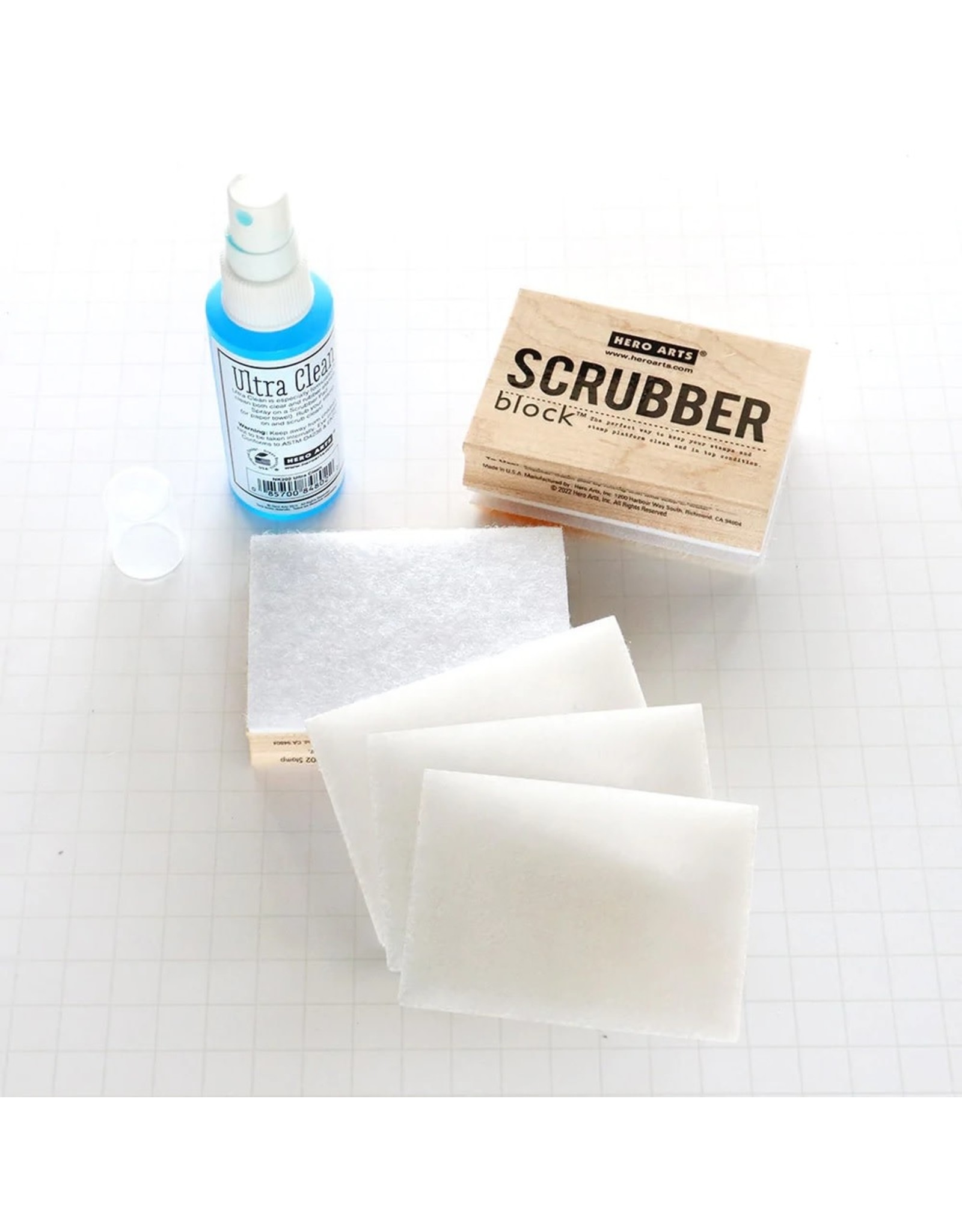 HERO ARTS HERO ARTS HERO TOOLS SCRUBBER BLOCK REPLACEMENT PAD 3/PK