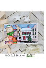 PICKET FENCE PICKET FENCE STUDIOS AN ANIMAL CRACKERS CHRISTMAS HELLO COORDINATING DIE SET
