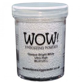WOW! WOW OPAQUE BRIGHT WHITE ULTRA HIGH EMBOSSING POWDER LARGE JAR 5.33OZ