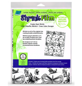 GRAFIX GRAFIX SCRIPT SHRINK PLASTIC 8.5X11 4PK