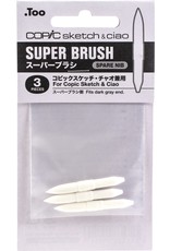 COPIC COPIC SKETCH SUPER BRUSH NIB 3PK