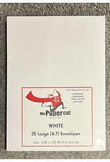 PAPER CUT THE PAPER CUT 25 A-7 LARGE WHITE ENVELOPES