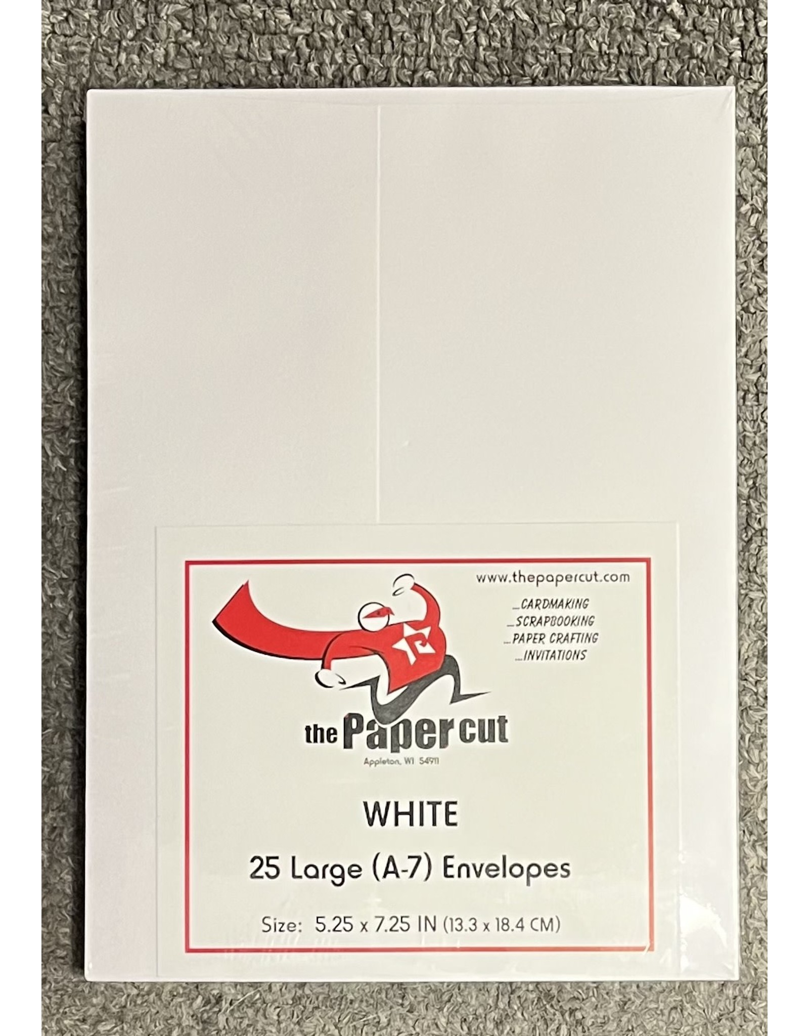 PAPER CUT THE PAPER CUT 25 A-7 LARGE WHITE ENVELOPES
