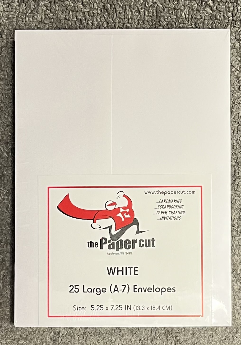PAPER CUT THE PAPER CUT 25 A-7 LARGE WHITE ENVELOPES