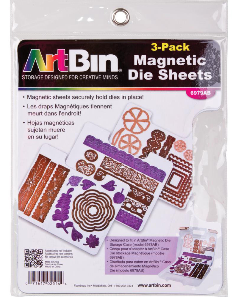 ARTBIN MAGNETIC DIE SHEETS 3PK