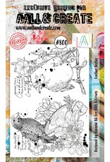 AALL & CREATE AALL & CREATE BIPASHA BK #800 FEATHER BESTIES A6 ACRYLIC STAMP SET