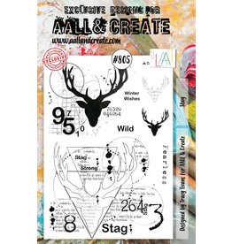 AALL & CREATE AALL & CREATE TRACY EVANS #805 STAG A5 ACRYLIC STAMP SET