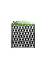 PICKET FENCE PICKET FENCE BASKET PETALS 6x6 STENCIL