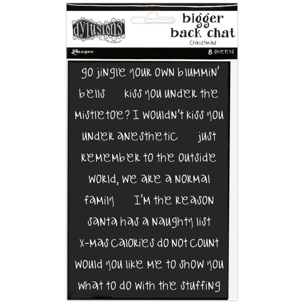RANGER DYLUSIONS STICKERS CHRISTMAS BIGGER BACK CHAT STICKERS