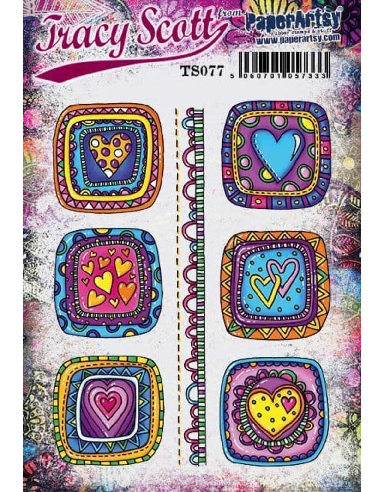 PAPER ARTSY PAPER ARTSY TRACY SCOTT TS077 CLING STAMP SET