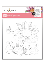 ALTENEW ALTENEW DANCING SUNFLOWERS LAYERING STENCIL SET 6/PK