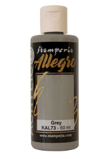 STAMPERIA STAMPERIA ALLEGRO PAINT 60ML GREY