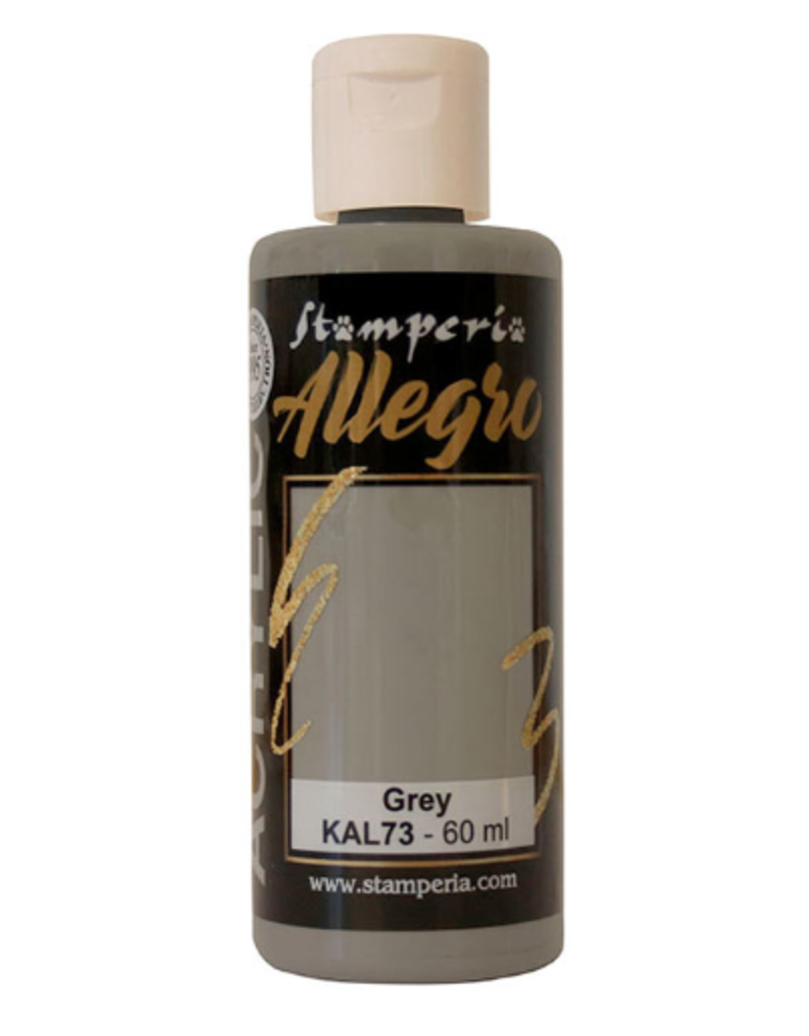 STAMPERIA STAMPERIA ALLEGRO PAINT 60ML GREY