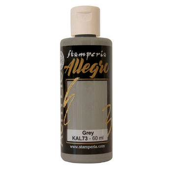 STAMPERIA STAMPERIA ALLEGRO PAINT 60ML GREY