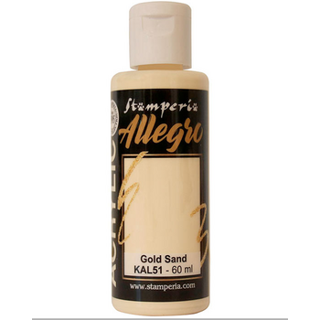 STAMPERIA STAMPERIA ALLEGRO PAINT 60ML GOLD SAND