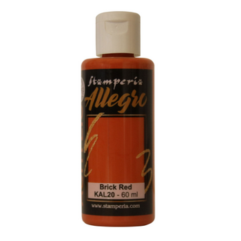 STAMPERIA STAMPERIA ALLEGRO PAINT 60ML BRICK RED