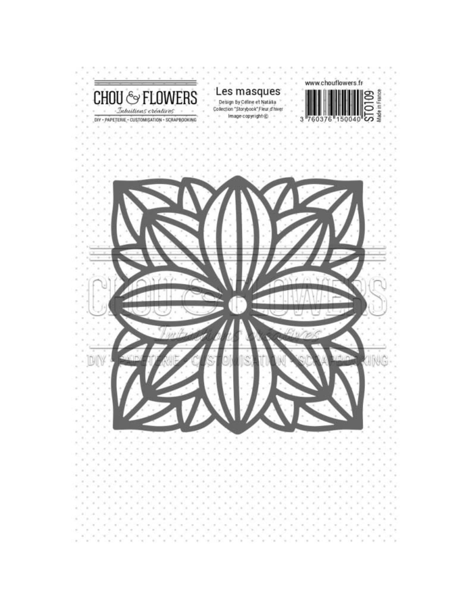 CHOU & FLOWERS CHOU & FLOWERS STORYBOOK COLLECTION FLEUR D'HIVER STENCIL