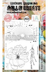 AALL & CREATE AALL & CREATE TRACY EVANS #832 BLOUSEY BLOOMS A6 ACRYLIC STAMP SET
