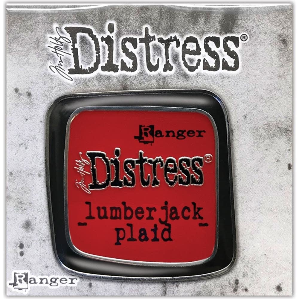RANGER DISTRESS ENAMEL COLLECTOR PIN LUMBERJACK PLAID
