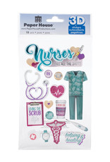 PAPER HOUSE PRODUCTIONS PAPER HOUSE NURSES 3D STICKERS
