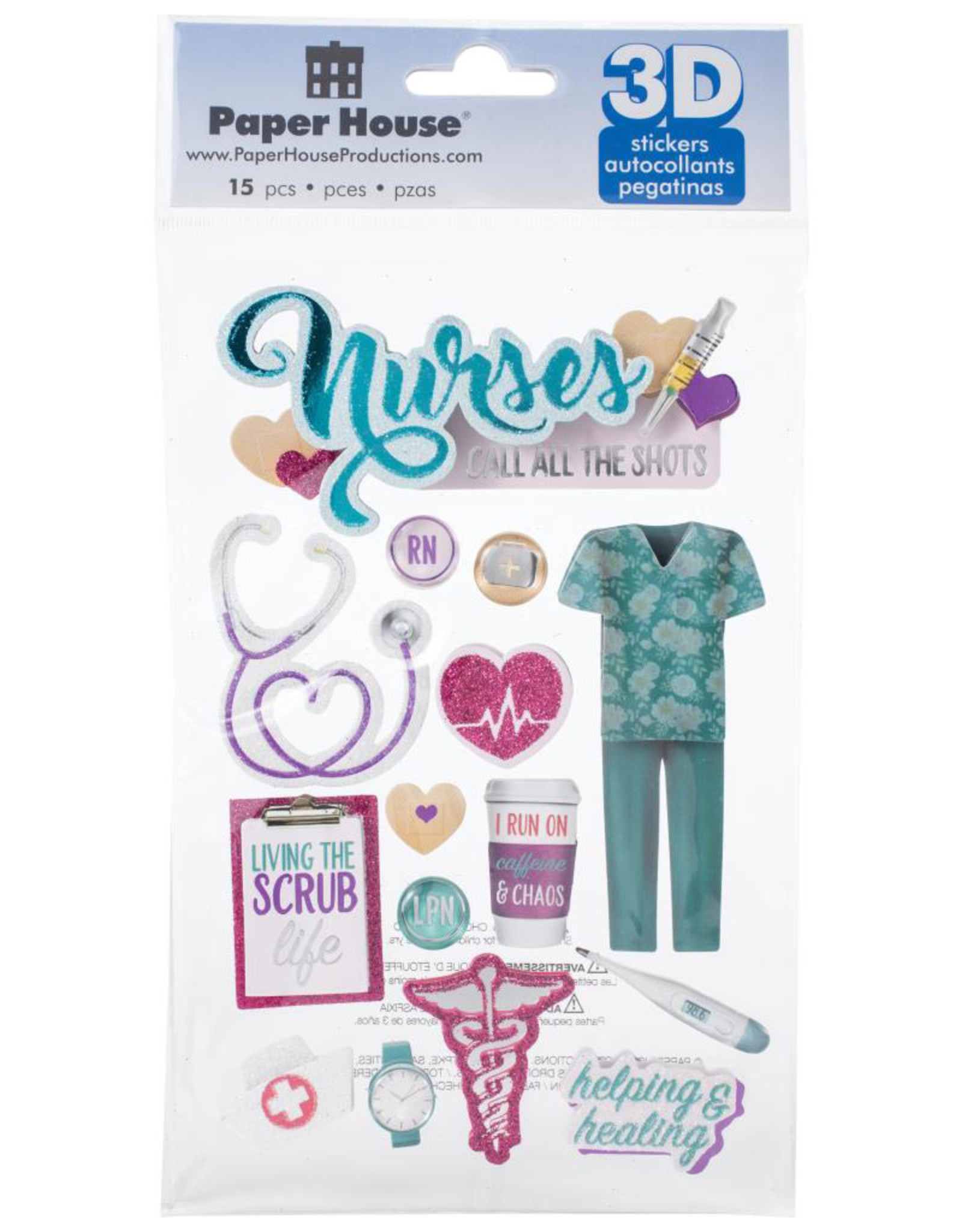 PAPER HOUSE PRODUCTIONS PAPER HOUSE NURSES 3D STICKERS