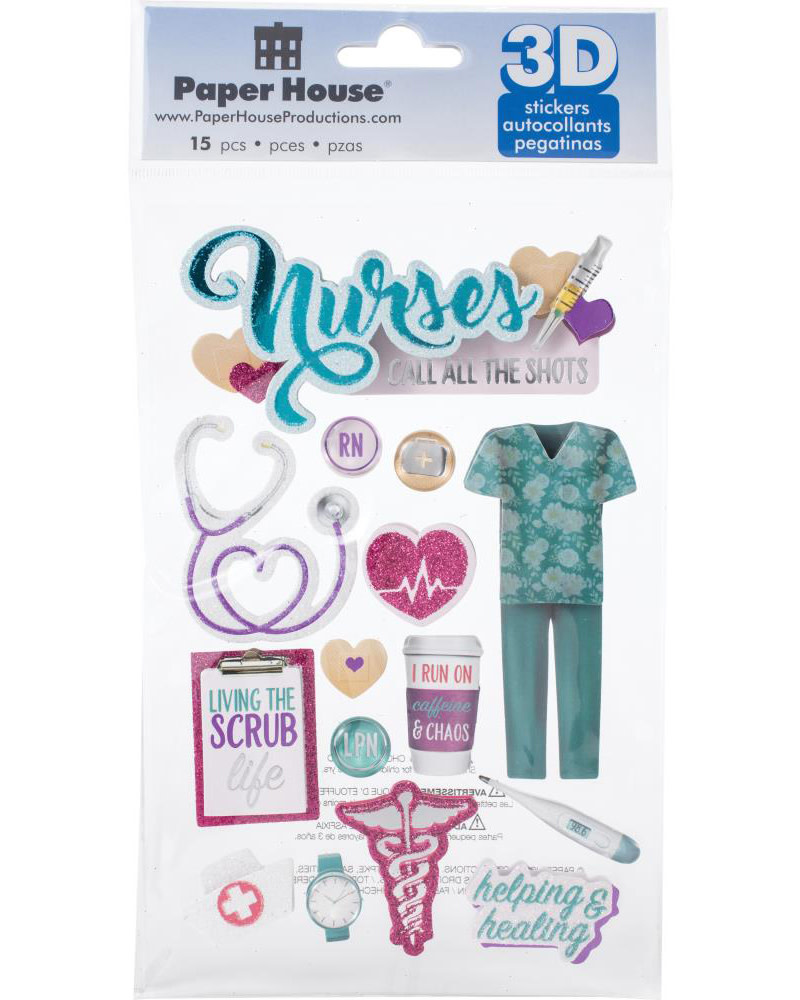 PAPER HOUSE PRODUCTIONS PAPER HOUSE NURSES 3D STICKERS