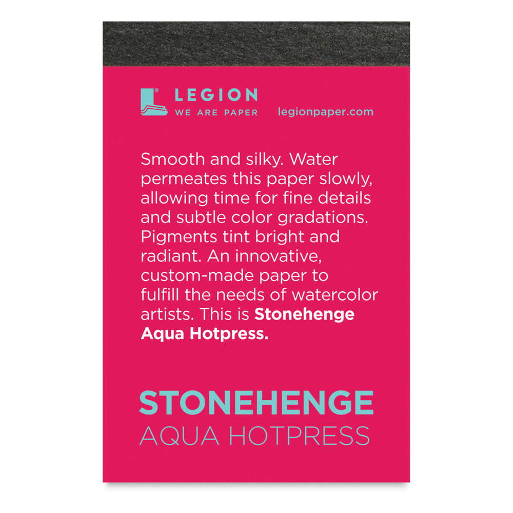 LEGION STONEHENGE AQUA HOTPRESS 2.5x3.75 WATERCOLOR PAPER 10/PK