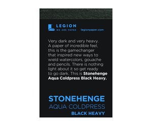 Legion Stonehenge Aqua Black Watercolor Paper Pads