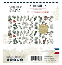 FLORILEGES DESIGNS FLORILÈGES DESIGN COLLECTION ENCHANTMENT #2 DIE CUTS CALQUE 50 PIÈCES