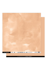 FLORILEGES DESIGNS FLORILÉGES DESIGN COLLECTION ARIZONA LES PAPIERS UNI #49 ABRICOT 12x12 CARDSTOCK