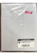 LEADER PAPER PRODUCTS LEADER ENVELOPES SILVER METALLIC A2 10PK