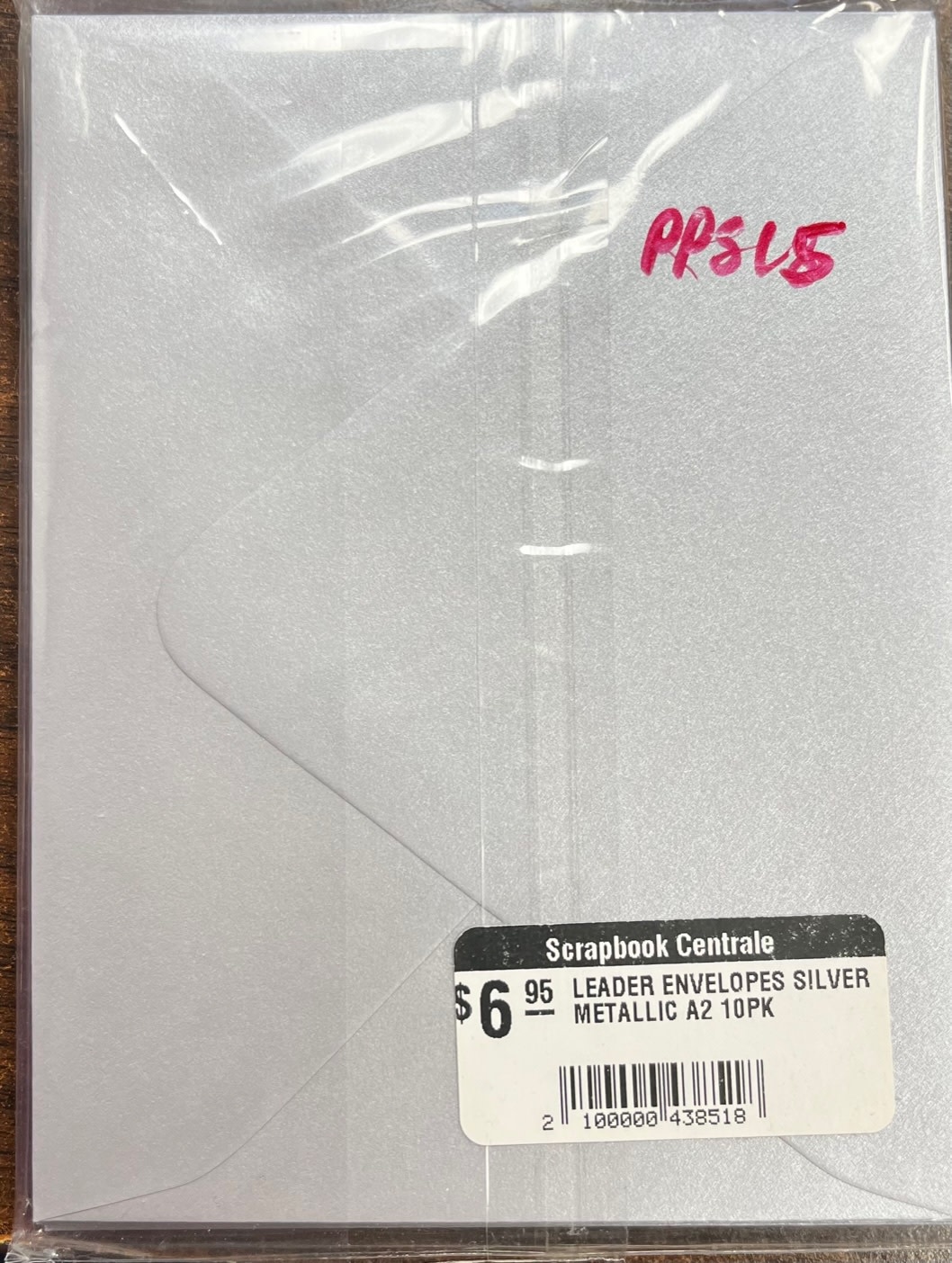 LEADER ENVELOPES SILVER METALLIC A2 10PK
