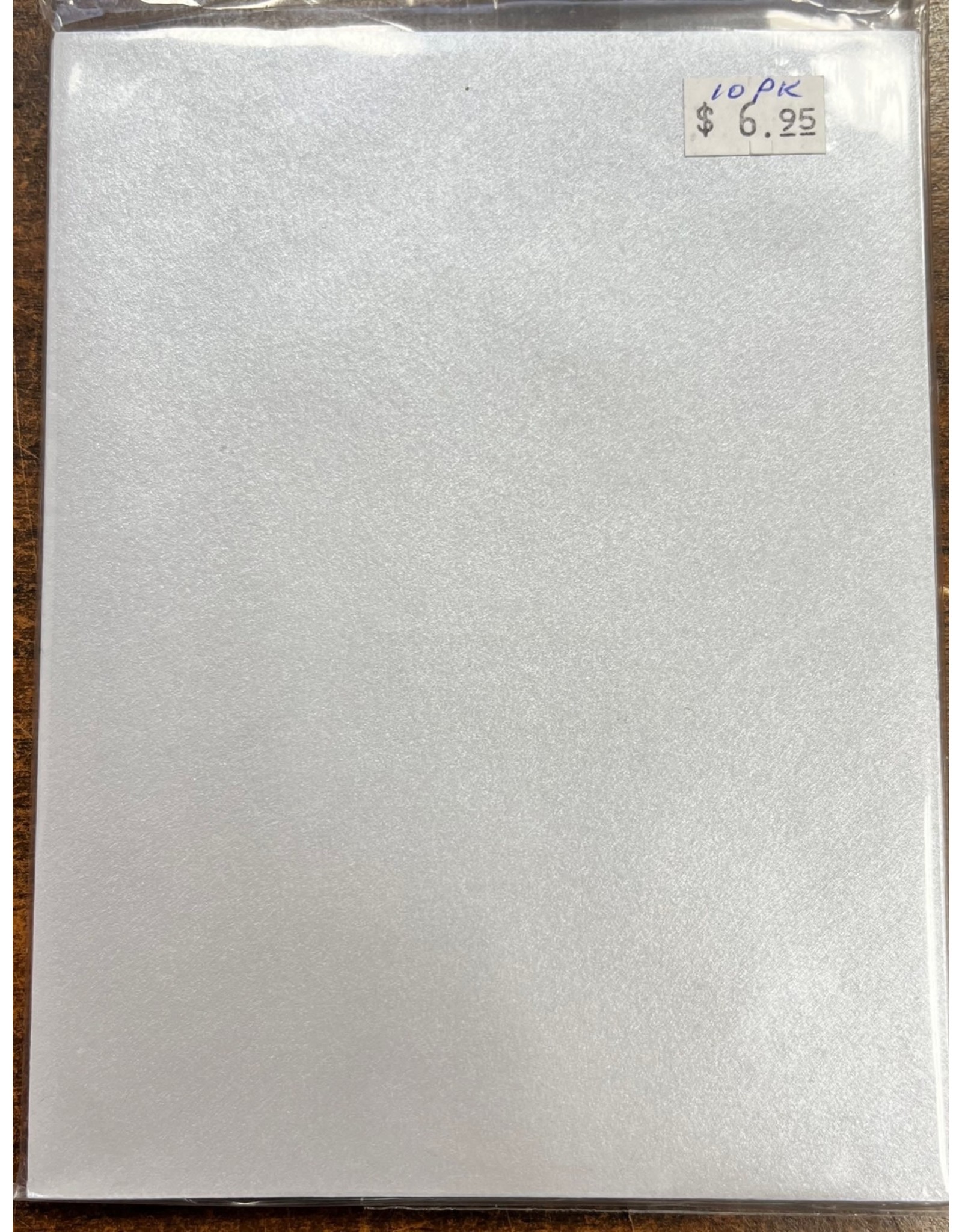 LEADER PAPER PRODUCTS LEADER ENVELOPES SILVER METALLIC A2 10PK