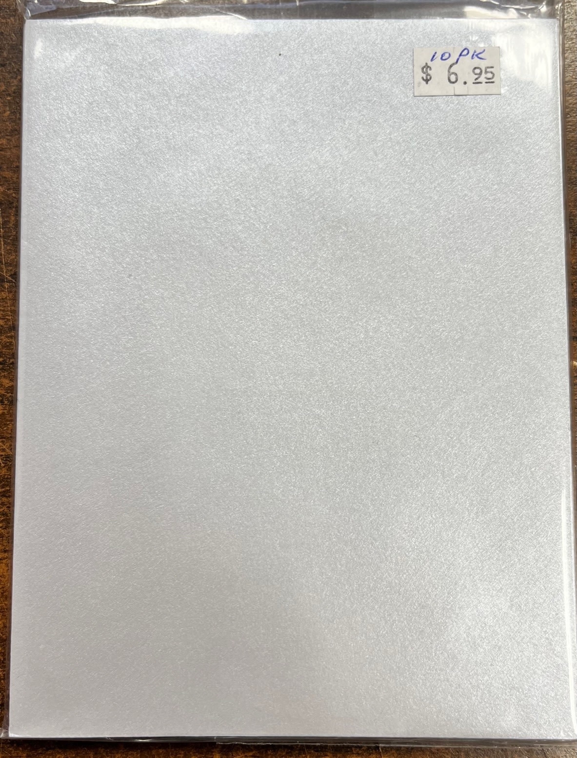 LEADER ENVELOPES SILVER METALLIC A2 10PK